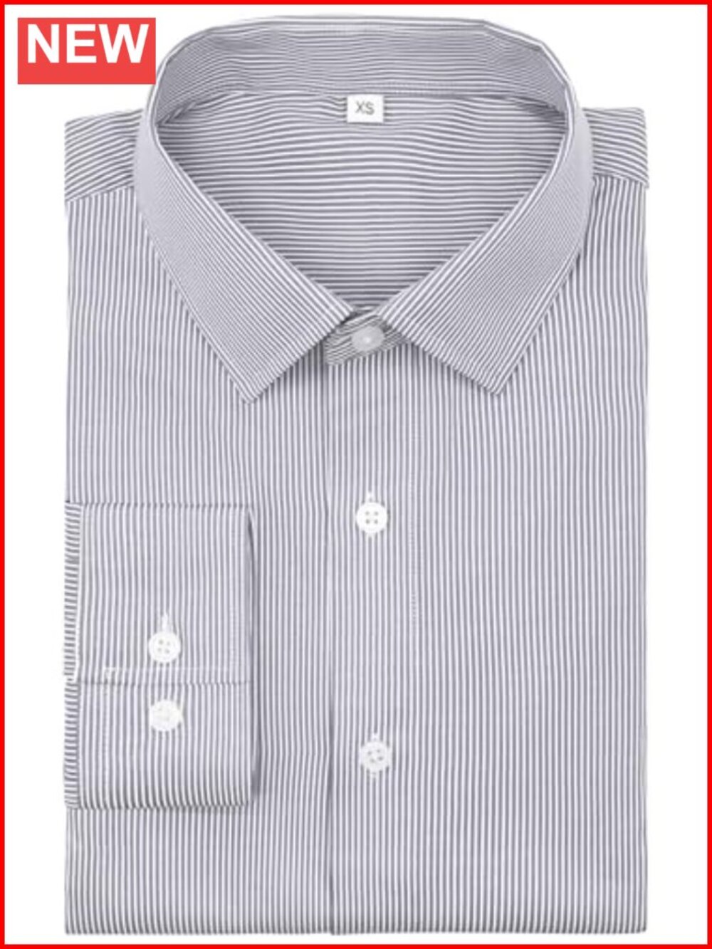 Men's Long Sleeve Striped Button Down Dress Shirt Regular Fit Wrinkle Resistant